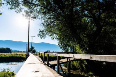 Hırvatistan 'ın Licko-senjska zupanija bölgesinin manzarası.