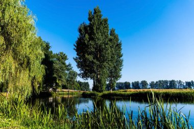 Hırvatistan 'ın Licko-senjska zupanija bölgesinin manzarası.