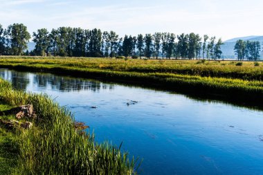 Hırvatistan 'ın Licko-senjska zupanija bölgesinin manzarası.