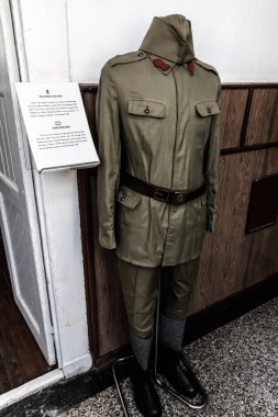 TARGOVISTE, ROMANIA - JULY 29, 2022: The place where in december 1989 the  president of Communist Romania, Nicolae Ceausescu and his wife Elena were trialed, convicted and executed.