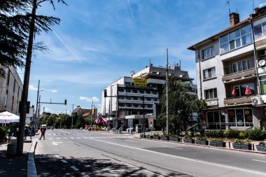 KAZANLAK, BULGARIA - JUNE 05, 2022: Kazanlak hotel and the city life.