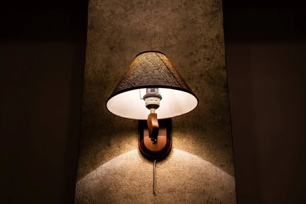 Классическая Настенная Лампа Роскошная Лампа Абажуром — стоковое фото