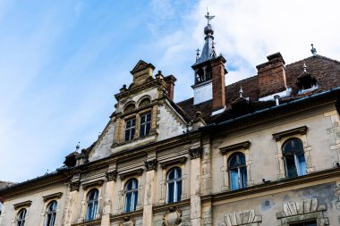 Sighisoara Belediye Binası. Transilvanya, Mures Bölgesi, Romanya.