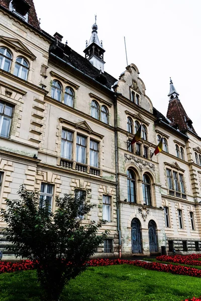 Edificio Del Ayuntamiento Sighisoara Transilvania Condado Mures Rumania — Foto de Stock