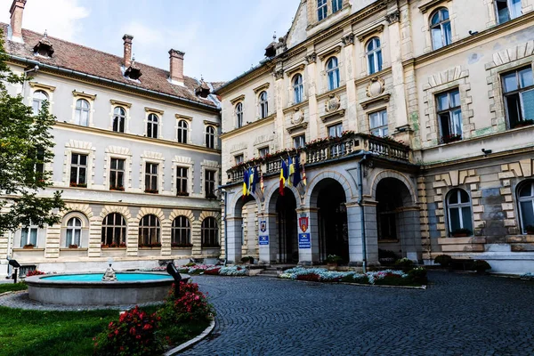 Sighisoara Romania Settembre 2022 Palazzo Municipale Sighisoara Transilvania — Foto Stock