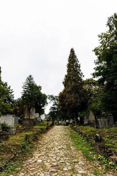 シギソアラ ルーマニア 2022年9月23日 丘の上の教会の福音的墓地 — ストック写真