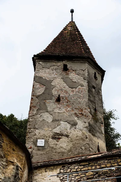 Sighisoara Romania September 2022 Butchers Tower One Nine Towers Located — Stock Photo, Image