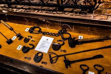 SIGHISOARA, ROMANIA - 23 Eylül 2022: Loncalar Müzesi (Muzeul casa breslelor).