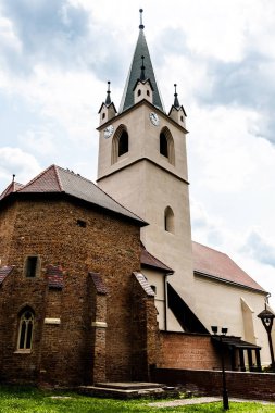 Kale Kilisesi ya da Büyük Kilise. Romanya 'nın Targu Mures Ortaçağ Kalesi.