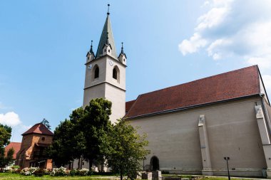 Kale Kilisesi ya da Büyük Kilise. Romanya 'nın Targu Mures Ortaçağ Kalesi.