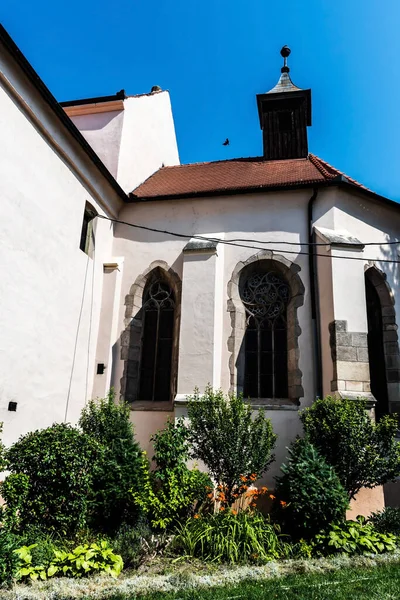 Reghin Lutherse Kerk Evangelische Kerk Roemenië — Stockfoto