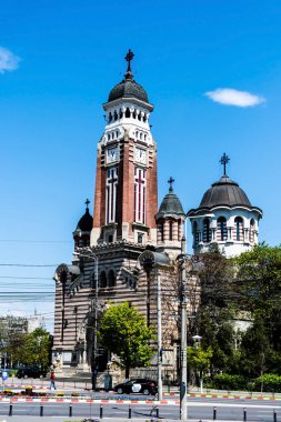 PLOIESTI, ROMANIA - 30 Nisan 2023: Ploiesti 'deki Aziz John Katedrali.