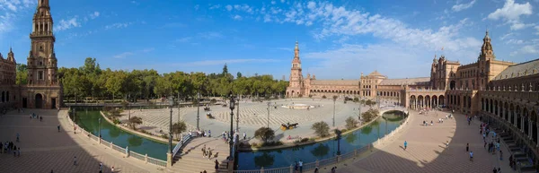 Spanya Nın Sevilla Endülüs Meydanının Panoramik Manzarası — Stok fotoğraf