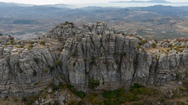 İspanya 'nın Malaga ilindeki Antequera doğal alanının görüşleri.