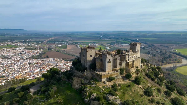 Κάστρο Floresta Στο Δήμο Almodovar River Ισπανία — Φωτογραφία Αρχείου