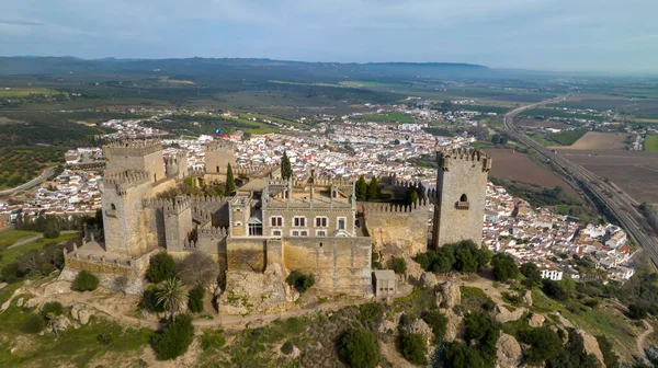 Aerial View Castle Almodovar Del Rio Province Cordoba Spain — Stock Fotó