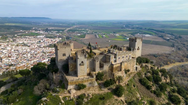 Aerial View Castle Almodovar Del Rio Province Cordoba Spain — Stock Fotó