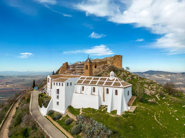Vista Del Castillo Archidona Provincia Málaga España —  Fotos de Stock