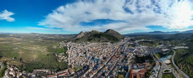 aerial views of the municipality of Archidona in the province of Malaga, Andalusia