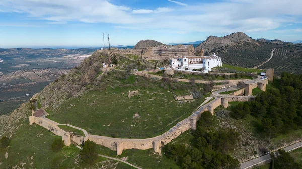 Utsikt Över Slottet Archidona Provinsen Malaga Spanien — Stockfoto