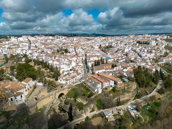 Kilátás Monumentális Város Ronda Tartomány Malaga Spanyolország — Stock Fotó
