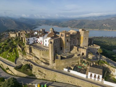 Castle of Castellar de la Frontera in the province of Cadiz, Spain clipart