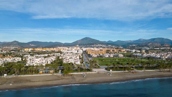 Aerial View Beach San Peter Alcantara Municipality Marbella Andalusia — Stock Photo, Image