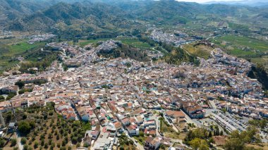İspanya 'nın Malaga ili Alora belediyesinin manzarası.