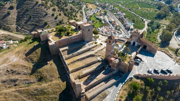 Vue Sur Château Mauresque Alora Dans Province Malaga Andalousie — Photo