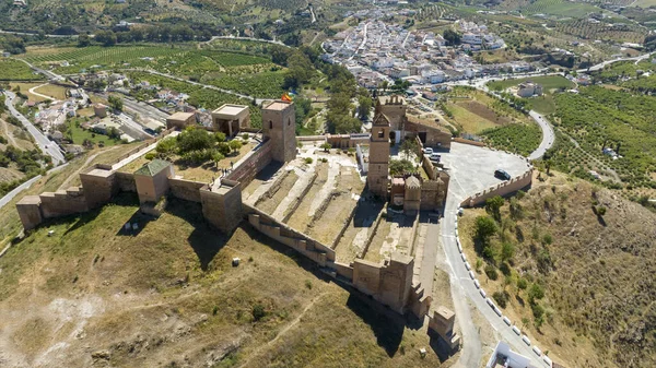 Вид Мавританський Замок Алора Провінції Малага Андалусія — стокове фото