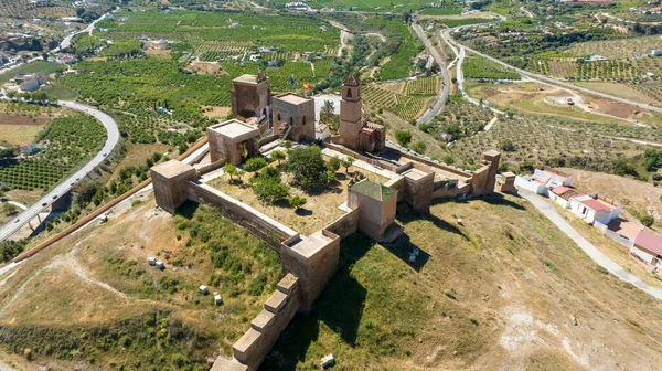 Vue Sur Château Mauresque Alora Dans Province Malaga Andalousie — Photo