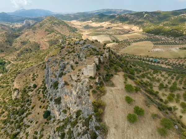 Andalúziai Ardalúzia Településen Található Ókori Nasrid Vár Romjai — Stock Fotó