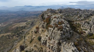 İspanya 'nın Malaga ilindeki Antequera doğal alanının görüşleri