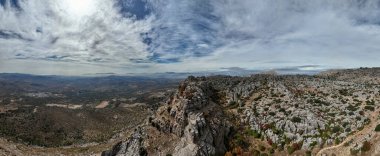 İspanya 'nın Malaga ilindeki Antequera doğal alanının görüşleri