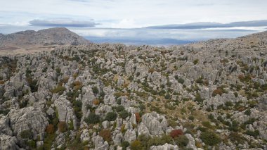 İspanya 'nın Malaga ilindeki Antequera doğal alanının görüşleri