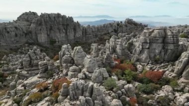 İspanya 'nın Malaga ilindeki Antequera doğal alanının görüşleri