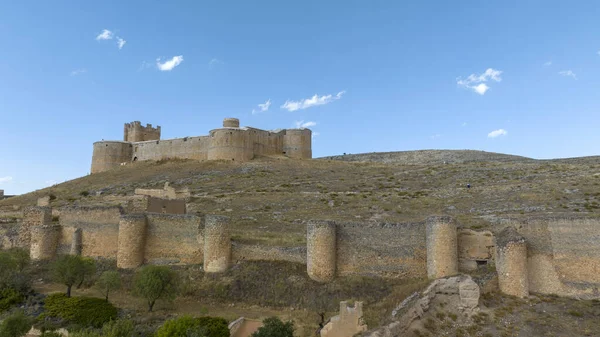西班牙索里亚省Berlanga Duero美丽城堡的景色 — 图库照片