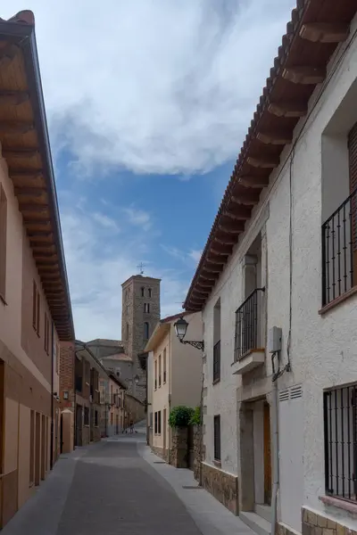 stock image church of Santa Maria of the Castle in Buitrago de Lozoya