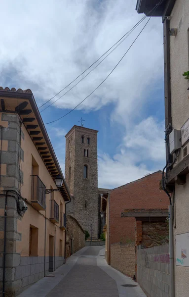 stock image church of Santa Maria of the Castle in Buitrago de Lozoya