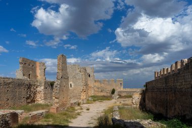 İspanya 'nın Soria ilindeki Gormaz halife kalesinin manzarası