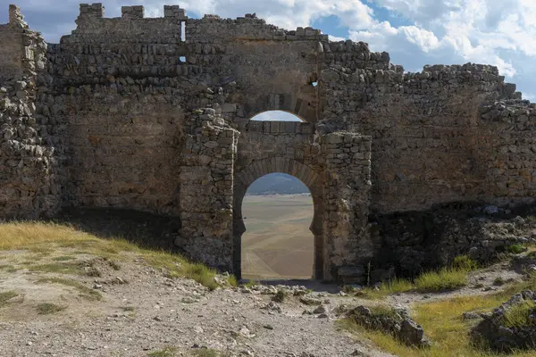 İspanya 'nın Soria ilindeki Gormaz halife kalesinin manzarası