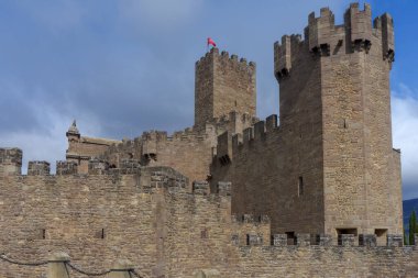 Javier Navarre, İspanya 'daki güzel şatonun manzarası