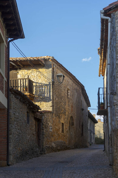Street of the beautiful medieval village of Calataazor in the province of Soria, Spain.