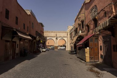 Marakeş, Fas 'taki Medine sokaklarında bir gezinti.