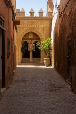 Marakeş, Fas 'taki Medine sokaklarında bir gezinti.