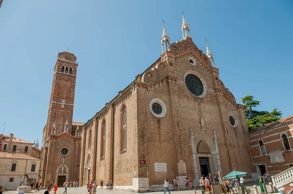 Venecia Italia Agosto 2017 Basílica Santa Maria Gloriosa Dei Frari Imagen De Stock