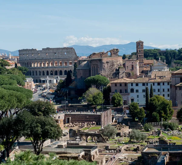 Roma Italia 16Marzo 2023 Lugar Arqueológico Los Foros Imperiales Roma —  Fotos de Stock