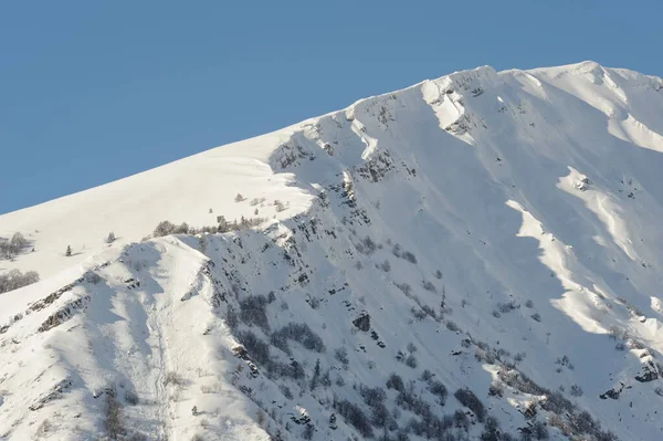 Montañas Dolomitas Invierno Con Nieve —  Fotos de Stock