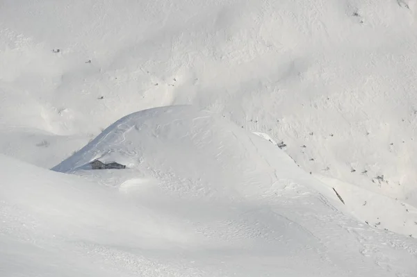 Montañas Dolomitas Invierno Con Nieve —  Fotos de Stock