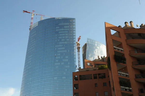 Milan Italy July 2011 Construction Skyscrapers New District Milan Isola — Stock Photo, Image